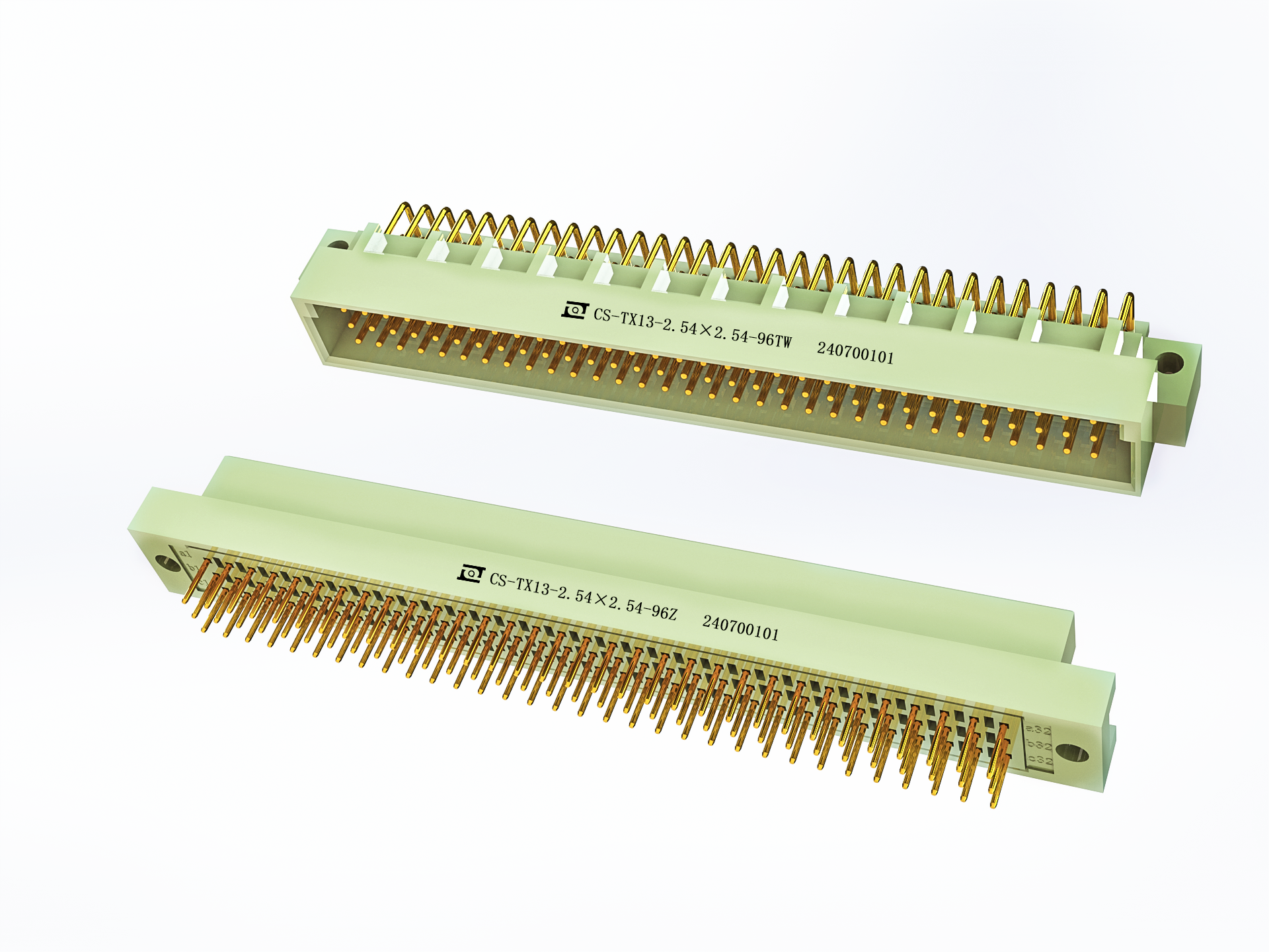 CS-TX13-2.54×2.54-96TW/Z線簧矩形電連接器